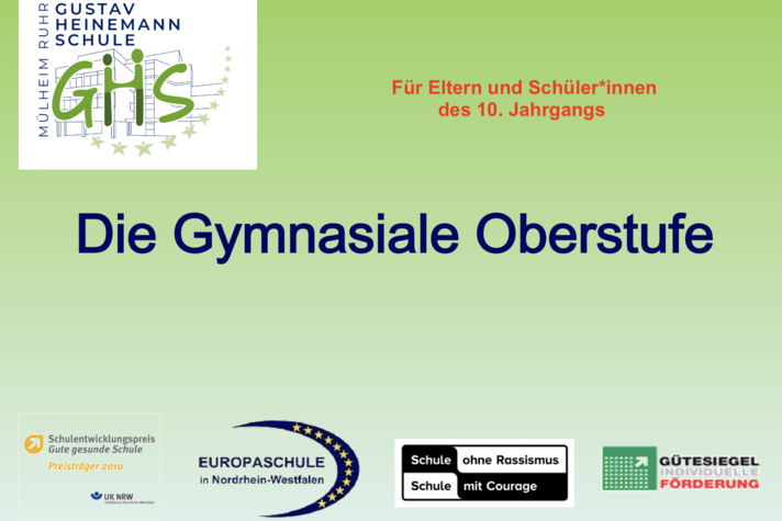 Infos zur Gymnasialen Oberstufe an der GHS im SJ 2024/2025